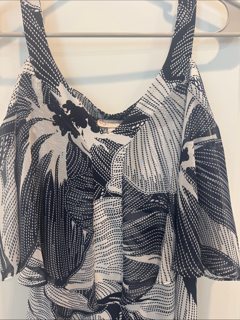 C.J. Established 1962 Floral Cold Shoulder Dress Size 4